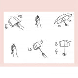 UV Protection Umbrella Fully Automatic Foldable Vinyl Portable Cute Bear Parasol for Outdoor Yellow