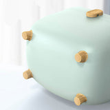 Plastic Medicine Storage Box Oval Double Layers Multi Grid Large Capacity Medical Box Organizer for Home Dorm Green