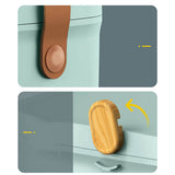 Plastic Medicine Storage Box Oval Double Layers Multi Grid Large Capacity Medical Box Organizer for Home Dorm Green - Extra Image