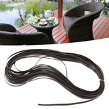 Wicker Repair Kit Plastic Patio Chair Table Sofa Synthetic Rattan Material for Furniture Double Sided Dark Brown