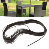 Wicker Repair Kit Plastic Patio Chair Table Sofa Synthetic Rattan Material for Furniture Double Sided Dark Brown - Extra Image