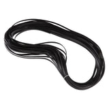 Wicker Repair Kit Plastic Patio Chair Table Sofa Synthetic Rattan Material for Furniture Black - Top-Down View