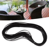 Wicker Repair Kit Plastic Patio Chair Table Sofa Synthetic Rattan Material for Furniture Black