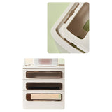 Router Storage Box Multi Hole Detachable Design Plastic Anti Drop Cable Management Case White 3 Layer - Close-Up Angle