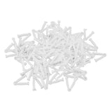100pcs Pig Umbilical Cord Clamps White Plastic Livestock Umbilical Cord Clips for Production with 1 Hemostatic Forcep