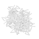 100pcs Pig Umbilical Cord Clamps White Plastic Livestock Umbilical Cord Clips for Production with 1 Hemostatic Forcep - Low Angle