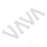 100pcs Pig Umbilical Cord Clamps White Plastic Livestock Umbilical Cord Clips for Production with 1 Hemostatic Forcep