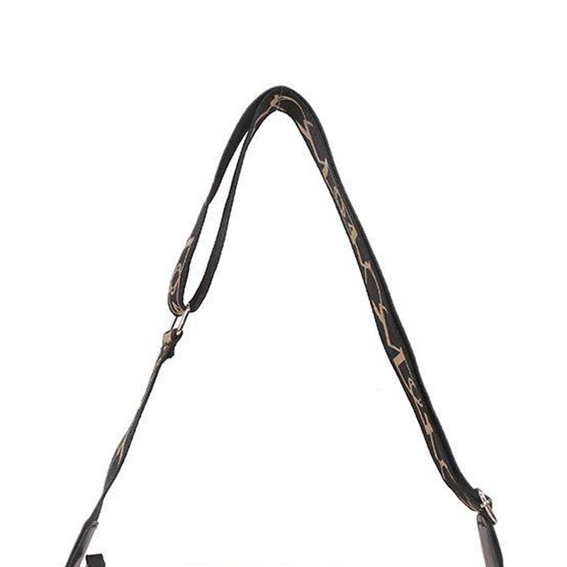 Women One Shoulder Messenger Bag Fashionable Simple Pure Color Bag Ladies Casual Bags Black