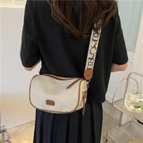 Women One Shoulder Messenger Bag Fashionable Simple Pure Color Bag Ladies Casual Bags Brown