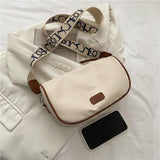 Women One Shoulder Messenger Bag Fashionable Simple Pure Color Bag Ladies Casual Bags Brown