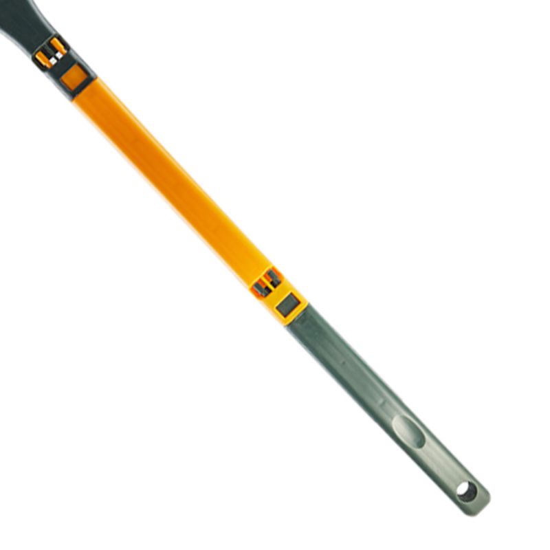 Double Sided Window Screen Wiper and Scrapper Multifunctional Window Squeegee Household Cleaning Tool with Handle Yellow Green