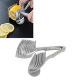 Lemon Slice Tool Aluminium Alloy Durable Eco Friendly Tongs Design Lemon Slice Cutter for Tomato Onion Lemon