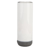 Sublimation Tumblers 20oz Straight Detachable Bluetooth Speaker Tumblers Portable Insulated Music Cup Grey Bottom - Close-Up Angle