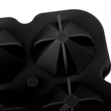 4 Hole Diamond Shaped Ice Cube Mold Silicone Ice Cube Trays for Cake Molds DIY Chocolate Candy Black