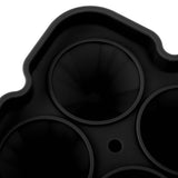 4 Hole Diamond Shaped Ice Cube Mold Silicone Ice Cube Trays for Cake Molds DIY Chocolate Candy Black