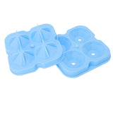 4 Hole Diamond Shaped Ice Cube Mold Silicone Ice Cube Trays for Cake Molds DIY Chocolate Candy Blue