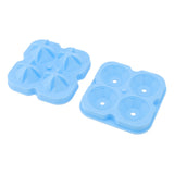 4 Hole Diamond Shaped Ice Cube Mold Silicone Ice Cube Trays for Cake Molds DIY Chocolate Candy Blue