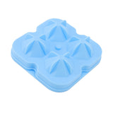 4 Hole Diamond Shaped Ice Cube Mold Silicone Ice Cube Trays for Cake Molds DIY Chocolate Candy Blue
