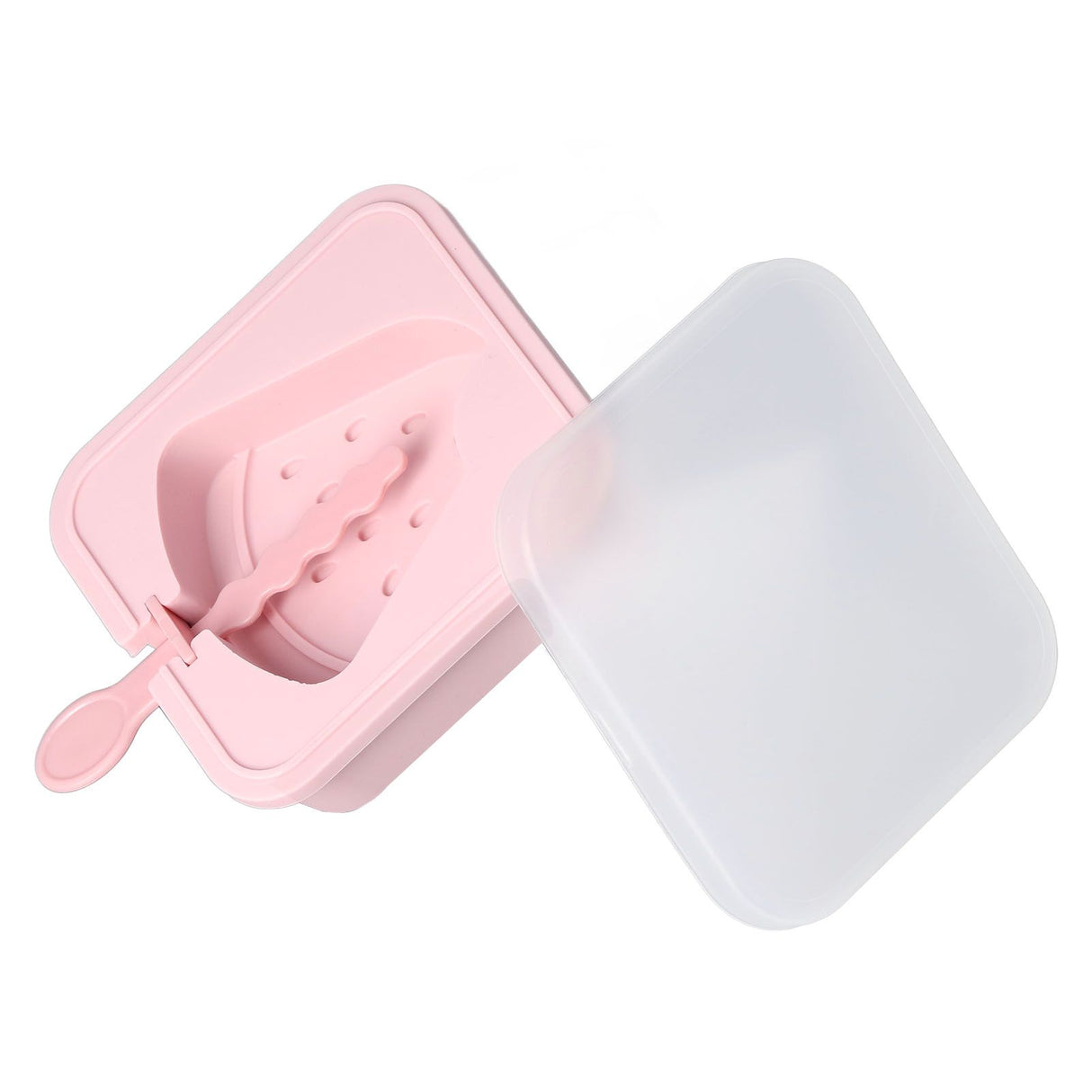 Popsicle Molds Reusable Stackable DIY Silicone Ice Cream Popsicle Cakesickle Molds Kitchen Tools with Lid Stick Watermelon