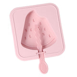 Popsicle Molds Reusable Stackable DIY Silicone Ice Cream Popsicle Cakesickle Molds Kitchen Tools with Lid Stick Watermelon - Rear View