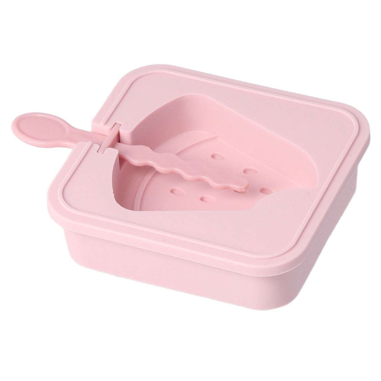 Popsicle Molds Reusable Stackable DIY Silicone Ice Cream Popsicle Cakesickle Molds Kitchen Tools with Lid Stick Watermelon