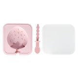 Popsicle Molds Reusable Stackable DIY Silicone Ice Cream Popsicle Cakesickle Molds Kitchen Tools with Lid Stick Strawberry