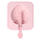 Popsicle Molds Reusable Stackable DIY Silicone Ice Cream Popsicle Cakesickle Molds Kitchen Tools with Lid Stick Strawberry