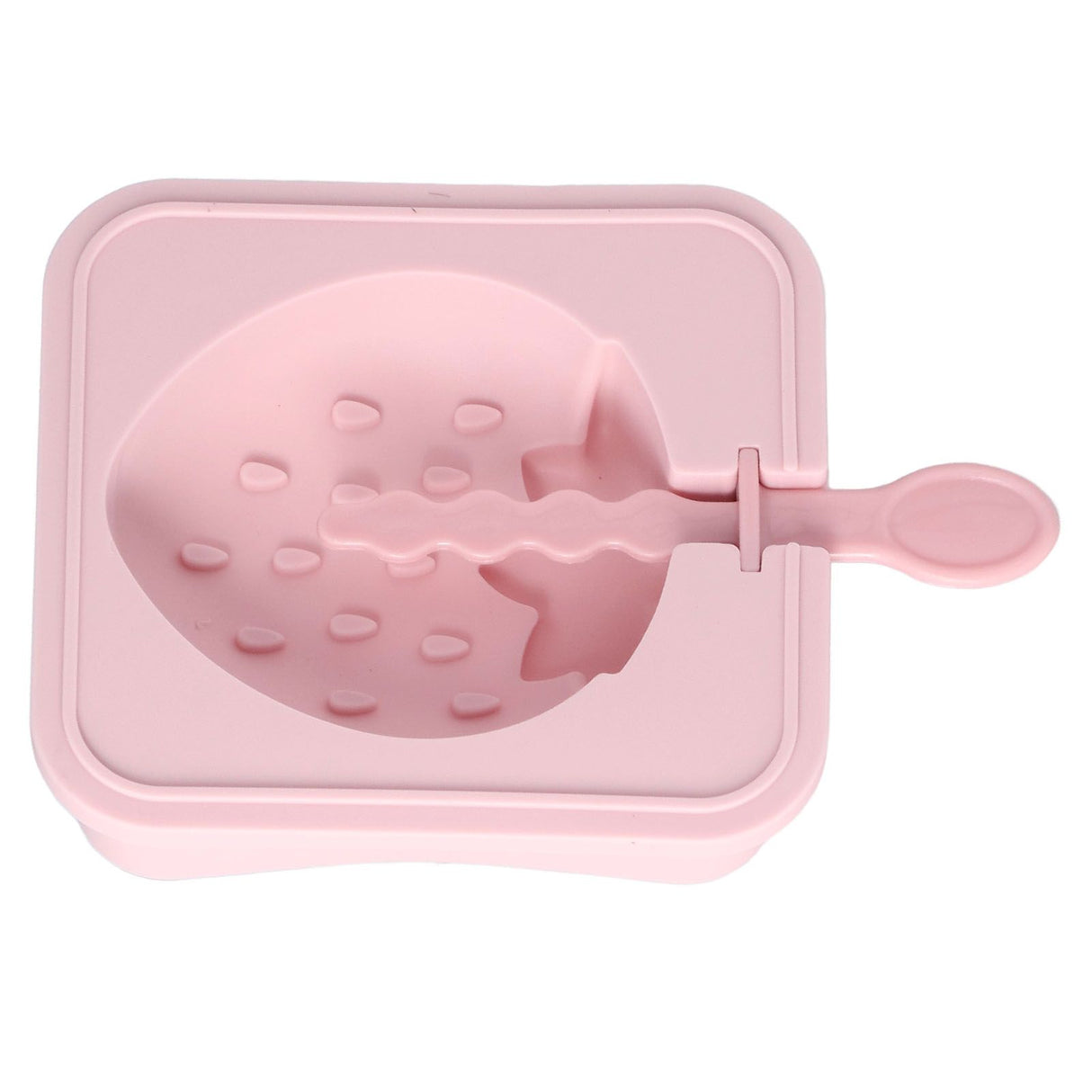 Popsicle Molds Reusable Stackable DIY Silicone Ice Cream Popsicle Cakesickle Molds Kitchen Tools with Lid Stick Strawberry