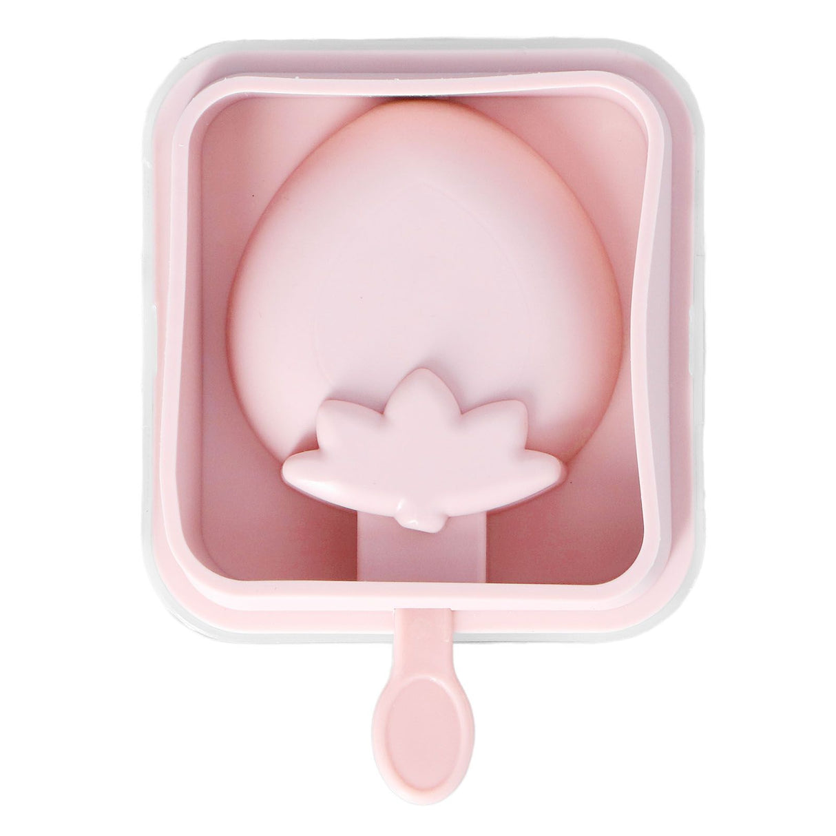 Popsicle Molds Reusable Stackable DIY Silicone Ice Cream Popsicle Cakesickle Molds Kitchen Tools with Lid Stick Strawberry