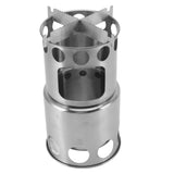 Wood Burning Camp Stove Stainless Steel Portable Stove for Wood Branches Leaves Pine Cones - Extra Image