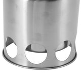 Wood Burning Camp Stove Stainless Steel Portable Stove for Wood Branches Leaves Pine Cones