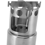Wood Burning Camp Stove Stainless Steel Portable Stove for Wood Branches Leaves Pine Cones