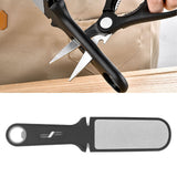 Double Sided Knife Sharpener 6 in 1 Multifunction Portable Knife Sharpening Stone for Kitchen Camping Black - Extra Image