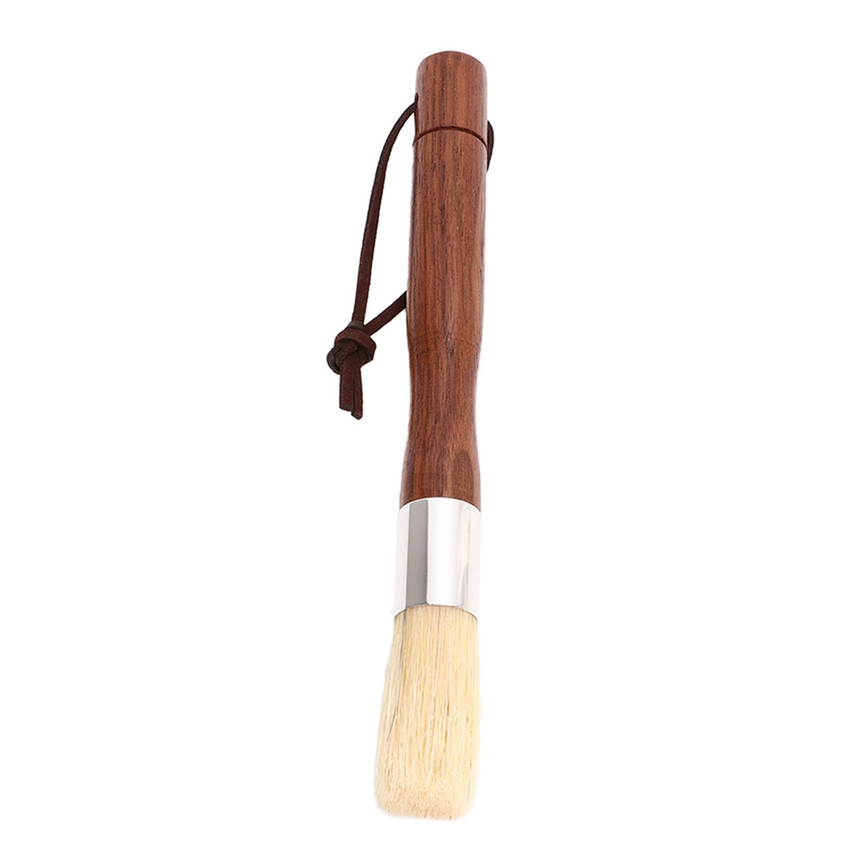 Coffee Grinder Cleaning Brush Black Walnut Coffee Powder Cleaning Brush Coffee Bar Bristle Brush with Lanyard