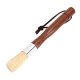 Coffee Grinder Cleaning Brush Black Walnut Coffee Powder Cleaning Brush Coffee Bar Bristle Brush with Lanyard