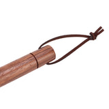 Coffee Grinder Cleaning Brush Black Walnut Coffee Powder Cleaning Brush Coffee Bar Bristle Brush with Lanyard