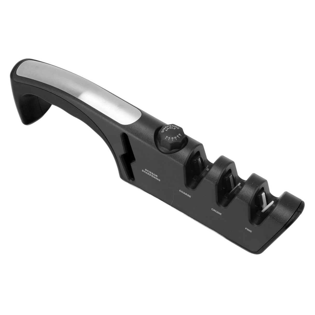 Knife Sharpener Diamond Black Ergonomic Multifunctional Adjustable 3 Stages Kitchen Tool Black