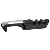 Knife Sharpener Diamond Black Ergonomic Multifunctional Adjustable 3 Stages Kitchen Tool Black