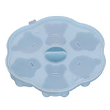 Jelly Mold Silicone Lovely Bear Cat Paw Ice Cube Cake Pudding Kitchen Mould with Lid for Home Kitchen Blue