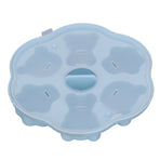 Jelly Mold Silicone Lovely Bear Cat Paw Ice Cube Cake Pudding Kitchen Mould with Lid for Home Kitchen Blue