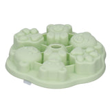 Jelly Mold Silicone Lovely Bear Cat Paw Ice Cube Cake Pudding Kitchen Mould with Lid for Home Kitchen Green - Extra Image