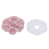 Jelly Mold Silicone Lovely Bear Cat Paw Ice Cube Cake Pudding Kitchen Mould with Lid for Home Kitchen Pink - Front View