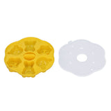 Jelly Mold Silicone Lovely Bear Cat Paw Ice Cube Cake Pudding Kitchen Mould with Lid for Home Kitchen Yellow - Front View