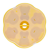 Jelly Mold Silicone Lovely Bear Cat Paw Ice Cube Cake Pudding Kitchen Mould with Lid for Home Kitchen Yellow - Side View