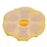 Jelly Mold Silicone Lovely Bear Cat Paw Ice Cube Cake Pudding Kitchen Mould with Lid for Home Kitchen Yellow - Top-Down View