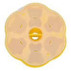Jelly Mold Silicone Lovely Bear Cat Paw Ice Cube Cake Pudding Kitchen Mould with Lid for Home Kitchen Yellow