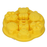 Jelly Mold Silicone Lovely Bear Cat Paw Ice Cube Cake Pudding Kitchen Mould with Lid for Home Kitchen Yellow - Extra Image