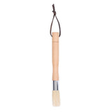 Coffee Grinder Cleaning Brush with Beech Handle Pig Hair Powder Cleaning Brush with Strap for Cafe