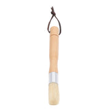 Coffee Grinder Cleaning Brush with Beech Handle Pig Hair Powder Cleaning Brush with Strap for Cafe