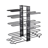 Multi Layer Pot Shelf Thicken Iron Art Pot Holder for Cutting Board Chopping Board Pot Cover 8 Layers - Rear View